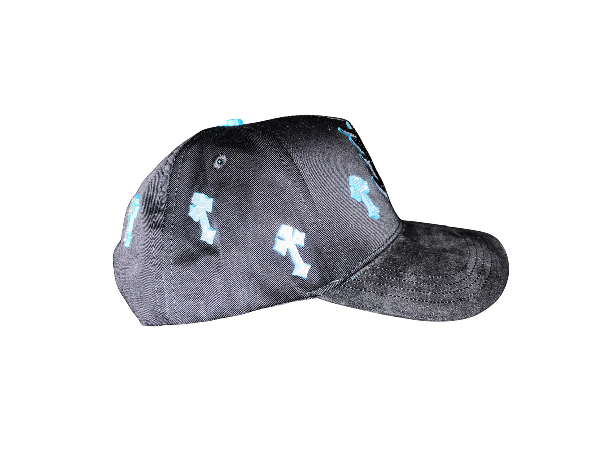 Gorra Barbas – Heaven Black/Turquoise – fotografía de producto 3